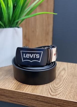 Кожаный мужской ремень пасок пояс мужественный ремень levi’s