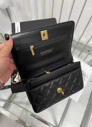 Сумка chanel  шкіра  коробка , пильовик , картки , стрічка , камея2 фото