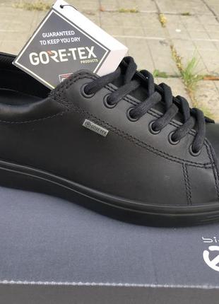 Мужские демисезонные полуботинки ecco soft 7 gore-tex 430364 210011 фото