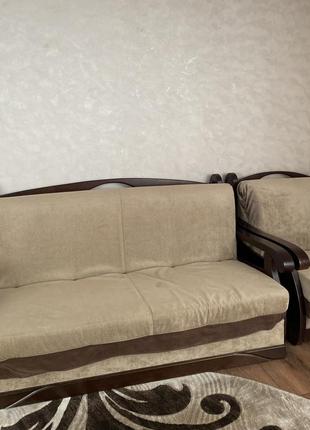 Раскладной диван и раскладное кресло1 фото