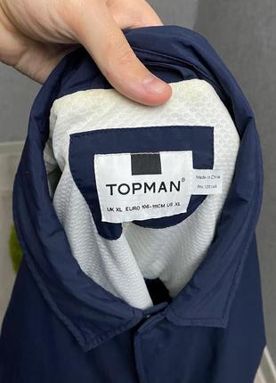 Синяя ветровка овершот от бренда topman5 фото