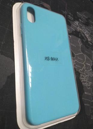 Чохол-накладка taifeng для смартфона silicone case для iphone xs / x блакитний