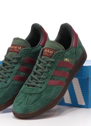 Мужские кроссовки зеленые adidas spezial