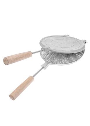 Форма для выпечки вафель и вафельных коржей вафельница тортовница круглая 180 мм