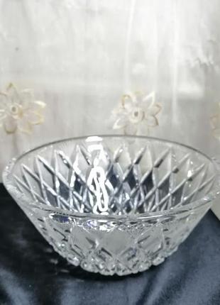Хрустальная салатница ссср