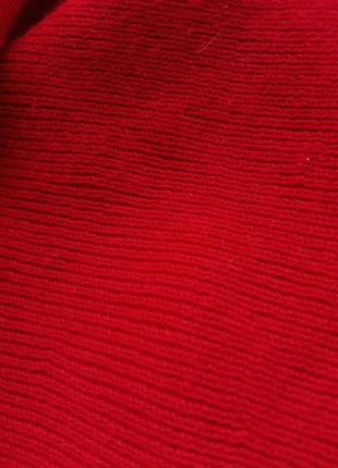 Красное платье на весну, трикотажное платье с v-образным вырезом, прпздничное платье5 фото