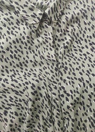 Сукня сорочка із віскози в леопардовий принт new look з поясом10 фото