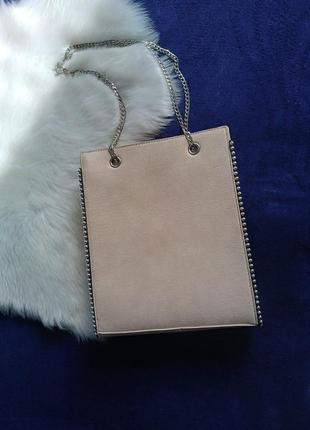 Сумка шоппер базовая классическая светлая женская сумочка