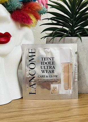 Оригінал пробник тональний крем lancome teint idole ultra wear care & glow foundation 125w