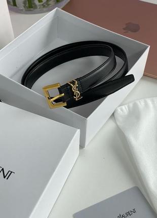 Ремінь premium 1:1 ysl belt gold 2.0