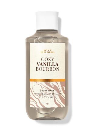 Парфюмированный гель для душа bath and body works cozy vanilla bourbon