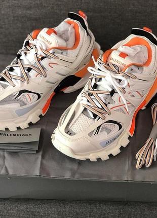 Кросівки унісекс white/orange