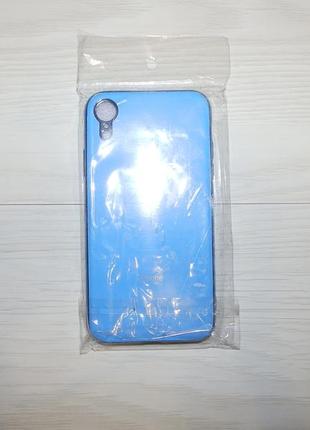 Чехол-накладка , бампер  sc154 для apple iphone xr (blue)7 фото