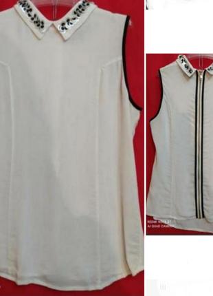 Блуза на блискавці ззаду, і коміру в паєтки limited collection1 фото