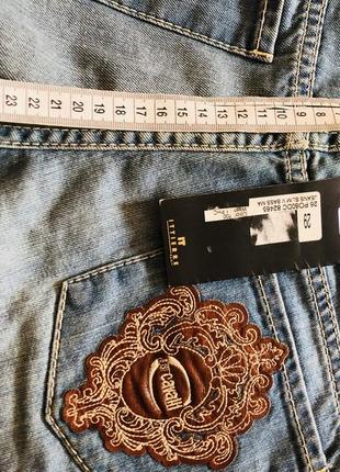 Новые с бирками джинсы  just cavalli оригинал бренд голограмма штаны брендовые размер 29 на размер s,m10 фото