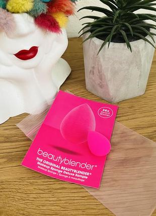 Оригінал mini cпонж для макияжа beautyblender рожевий оригинал спонж для макияжа