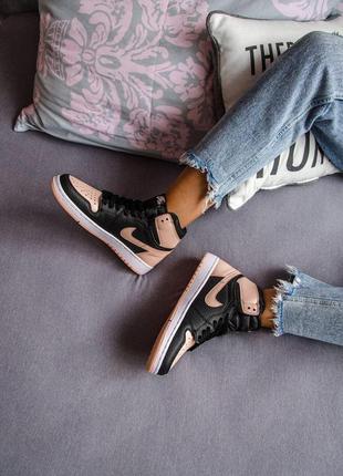 Кроссовки nike air jordan 1 retro high black crimson tint8 фото