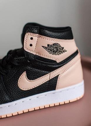 Кроссовки nike air jordan 1 retro high black crimson tint9 фото