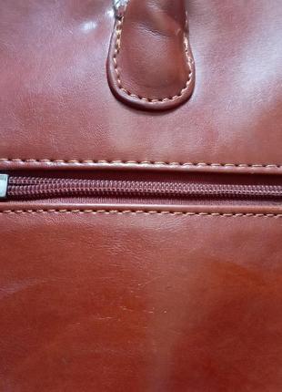 Жіноча сумка для ноутбука із штучної шкіри3 фото