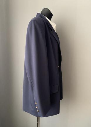 Anna klein paris базовый удлинённый пиджак в составе шерсть красивые пуговицы.4 фото
