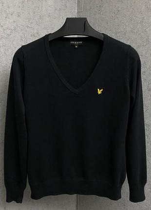 Чорний светр від бренда lyle&amp;scott2 фото