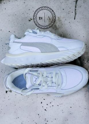 Puma wild rider luxe white 382797-01 чоловічі кросівки5 фото