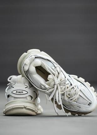 Женские кроссовки в стиле баленсиага белые / balenciaga track7 фото