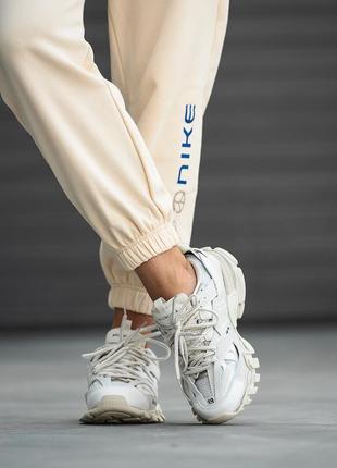 Женские кроссовки в стиле баленсиага белые / balenciaga track10 фото