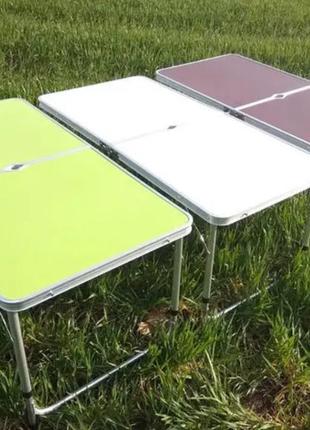 Раскладной стол чемодан folding table усилен для пикника со стульями4 фото