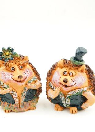 Фигурки ежики пара ежиков hedgehog figures