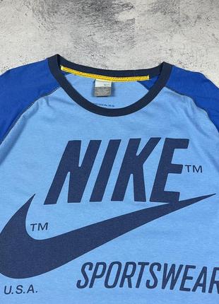 Nike vintage limited edition big logo винтажный лонгслив найк с большим логотипом новинка3 фото