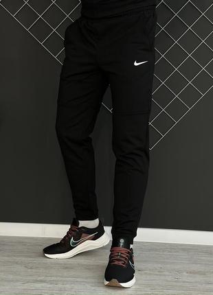Демисезонный спортивный костюм nike черная кофта на молнии + брюки (двернитка)8 фото
