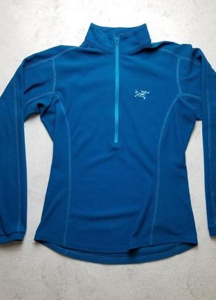 Флисовый вафельный 1/4 zip пуловер arc’teryx delta waffle polartec fleece