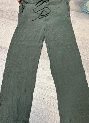 Кюлоты брюк укороченные летние брюки3 фото