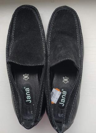 Новые кожаные туфли на платформе jana 37р. 24 см.5 фото