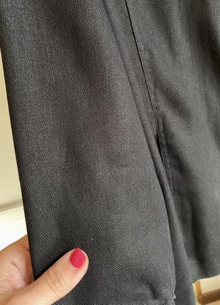 Рубашка пиджак из конопли от эко бренда черный оверсайз8 фото