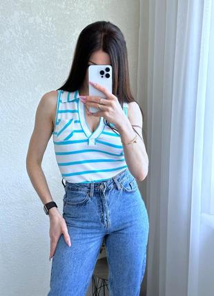 Майка з комірцем zara