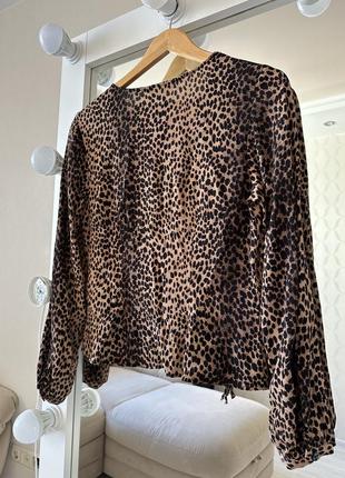 Трендовая леопардовая блузка4 фото
