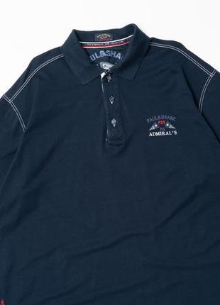 Paul &amp; shark yachting admiral's collection navy polo мужская футболка поло