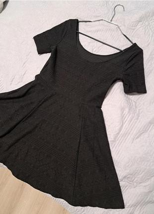 Черное мини платье1 фото