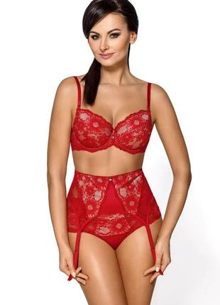 Бюстгальтер push-up с кружевом 1738atch red 85b