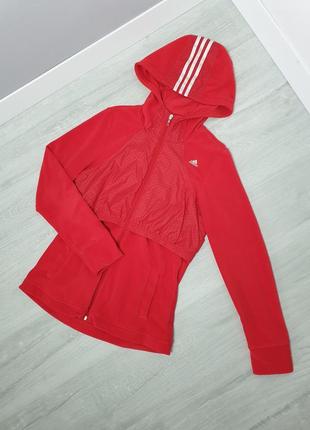 Adidas флісова куртка з капюшоном зіпхуді2 фото