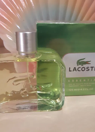 Lacoste essential чоловіча туалетна вода 125 ml лакоста ессеншіал lacoste зелений парфуми духи