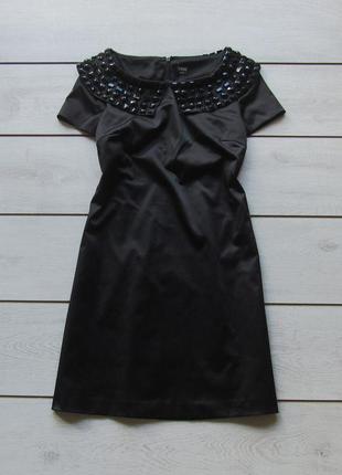 Распродажа! новое черное атласное платье от oasis