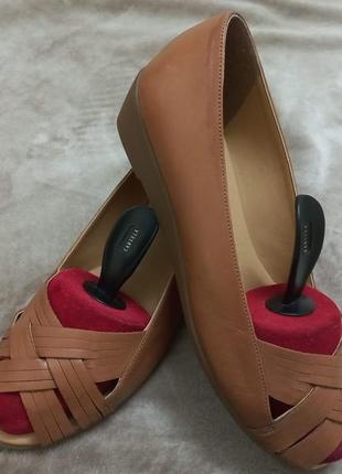 Туфли мокасины кожа жен. 40р.clarks индии3 фото