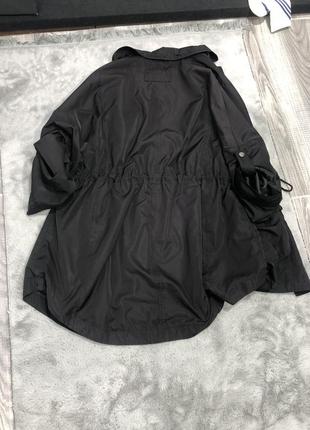 Черный тренч плащ куртка овер7 фото