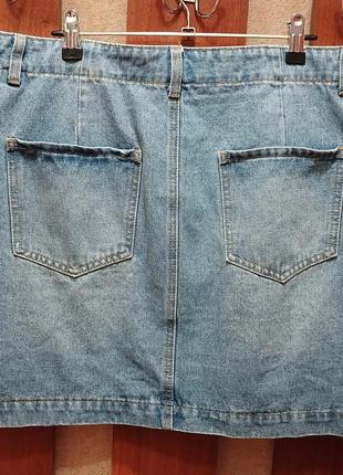 Юбка джинсовая батал2 фото