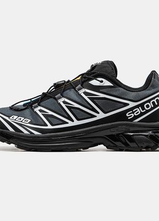 Мужские кроссовки саломон хт-6 чёрные / salomon xt- 6 soft ground1 фото