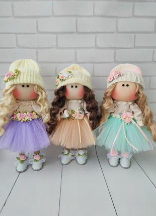 Інтер'єрна текстильна лялька ручної роботи кукла подарунок декор2 фото