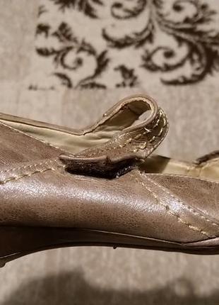 Итальянские кожаные туфли балетки4 фото